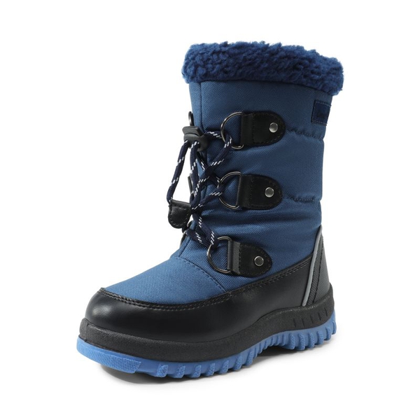 Kids Camouflage Slip Resistant Snow Boots - DARK BLUE -  0